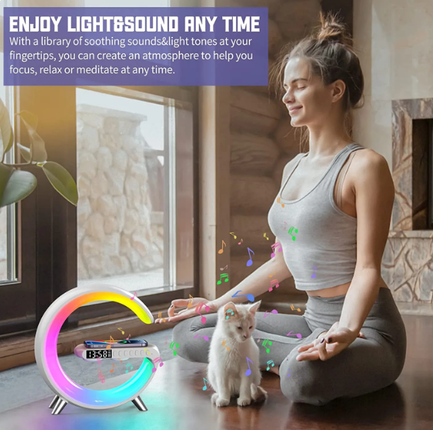 Night Light Wireless Charging Speaker